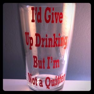 Funny glass to drink beer in.